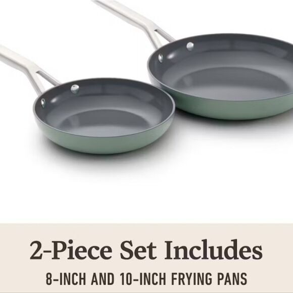 Calphalon Ceramic Non-Stick 8 & 10" Fry Pan Set- Silver Ash - Picture 6 of 13